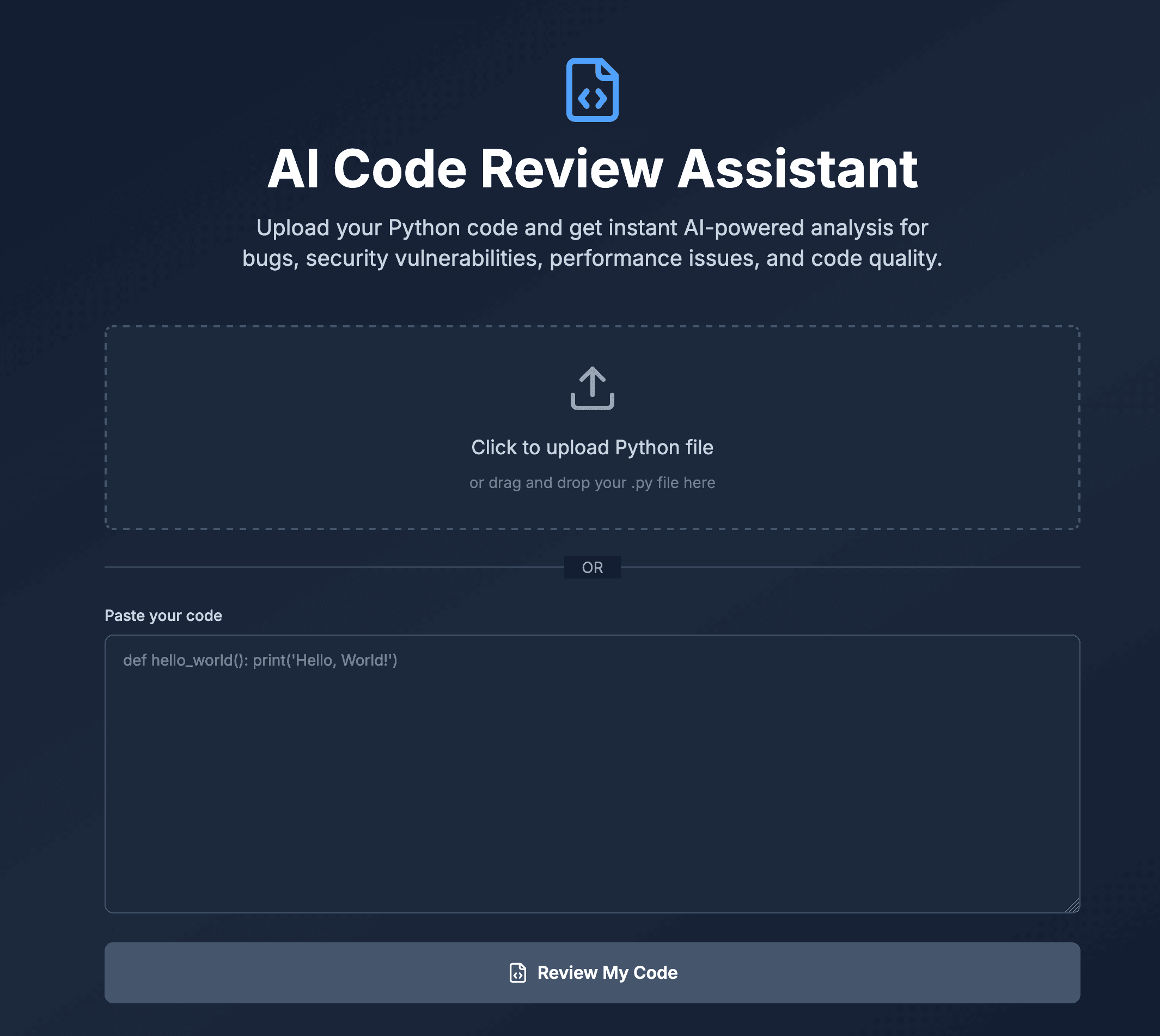 AI Code Review Assistant